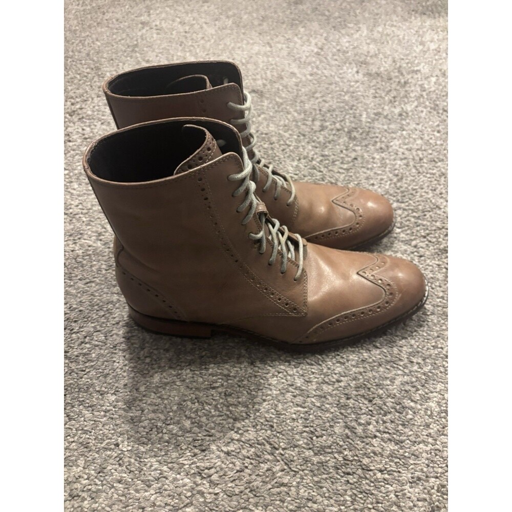 Cole Haan Air Taupe Brown Wingtip Dress Boots Shoes‎ Men’s Size 9M